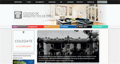 Desktop Screenshot of colegioarquitectos.com
